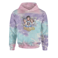 Golden Chain Thug Life Girls Youth-Sized Hoodie Tie-Dye Cotton Candy