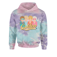 Stay Golden Girls Retro Youth-Sized Hoodie Tie-Dye Cotton Candy