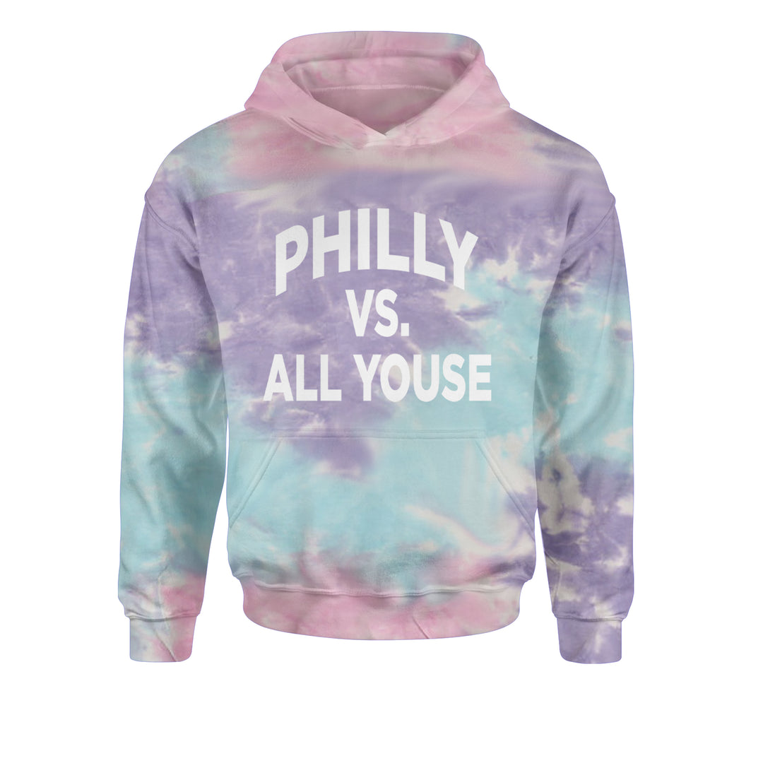 Philly Vs. All Youse Philly Thing Youth-Sized Hoodie Tie-Dye Cotton Candy
