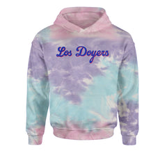 Los Doyers LA Baseball Youth-Sized Hoodie Tie-Dye Cotton Candy
