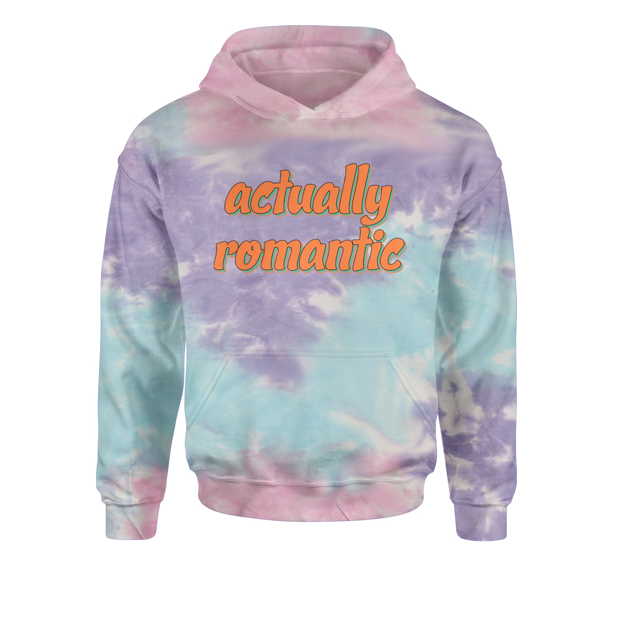 Actually Romantic Youth-Sized Hoodie Tie-Dye Cotton Candy