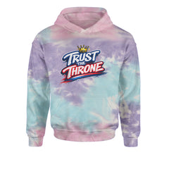 Trust The Throne Crown Philly Hoops Youth-Sized Hoodie Tie-Dye Cotton Candy