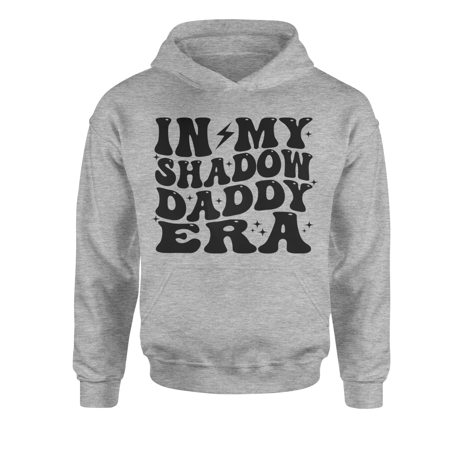 In My Shadow Daddy Era Romantasy Youth-Sized Hoodie Heather Grey