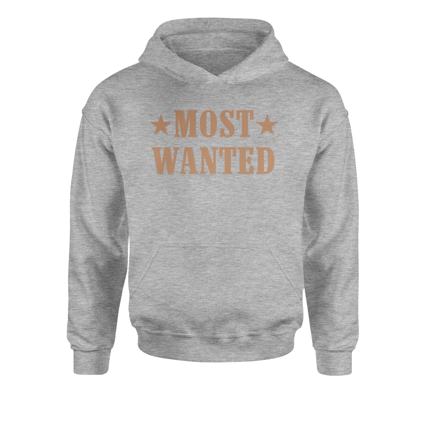 Most Wanted Cowboy Youth-Sized Hoodie Heather Grey