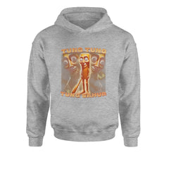 Tung Tung Tung Sahur Enforcer Youth-Sized Hoodie Heather Grey