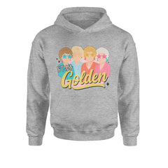 Stay Golden Girls Retro Youth-Sized Hoodie Heather Grey