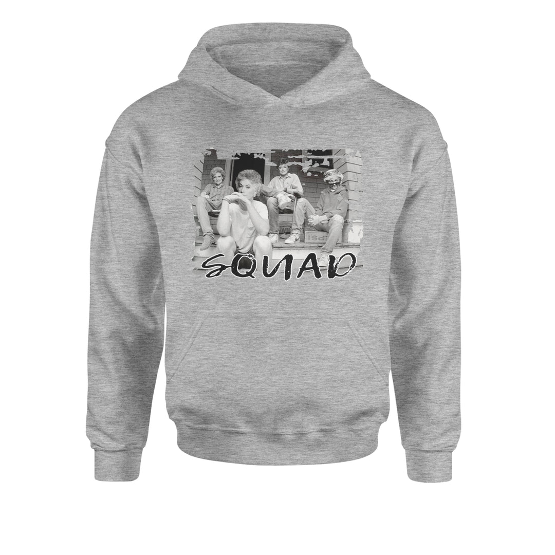 Squad Golden Girls Youth-Sized Hoodie Heather Grey
