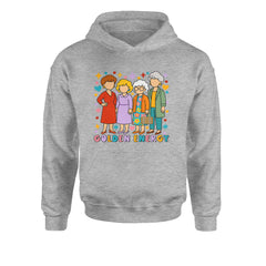 Golden Forever Golden Girls Youth-Sized Hoodie Heather Grey
