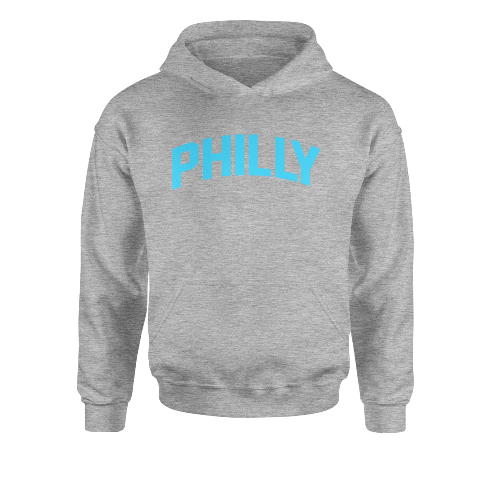 Philly Philadelphia Pride Youth-Sized Hoodie Heather Grey