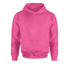 Basics - Pure &amp; Simple Blank Apparel Youth-Sized Hoodie Hot Pink