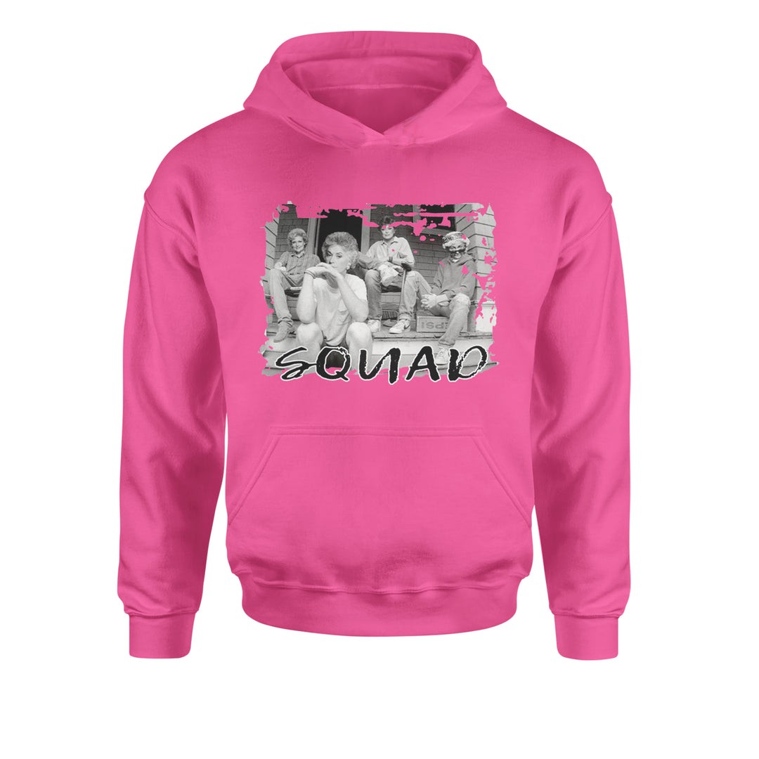 Squad Golden Girls Youth-Sized Hoodie Hot Pink