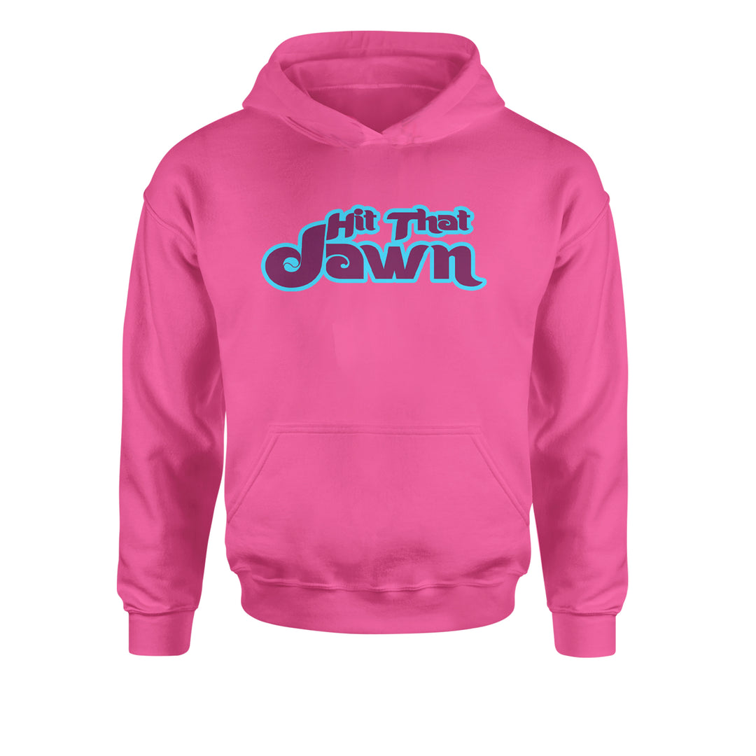 Hit That Jawn Philly Baseball Youth-Sized Hoodie Hot Pink