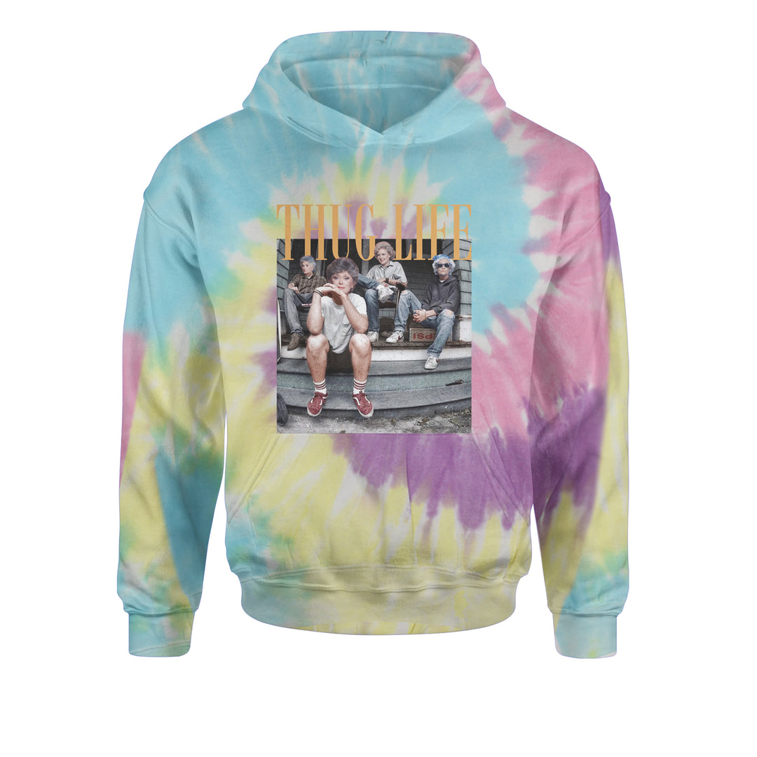 Golden Girls Thug Life Street Youth-Sized Hoodie Tie-Dye Jelly Bean