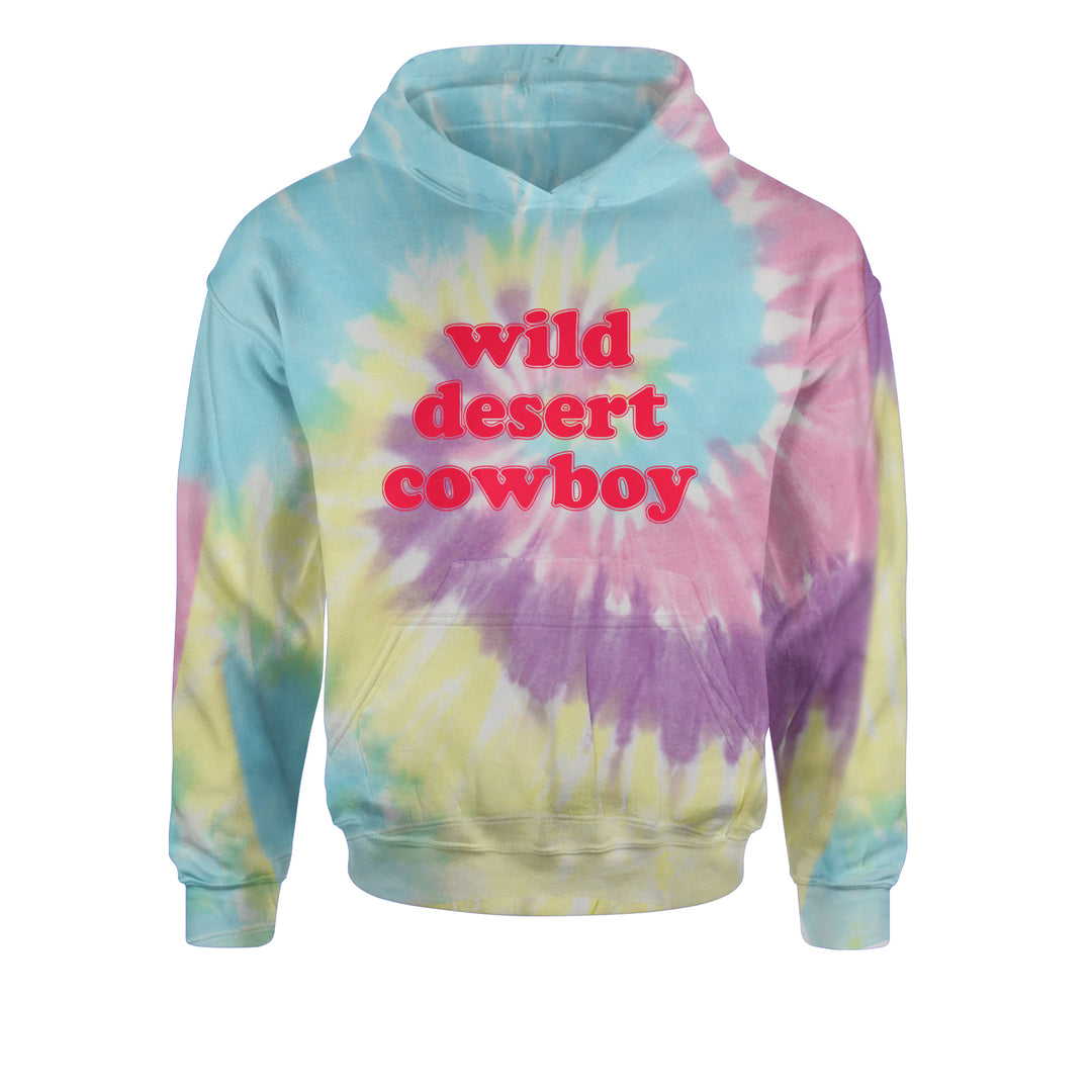 Wild Desert Cowboy Country Youth-Sized Hoodie Tie-Dye Jelly Bean