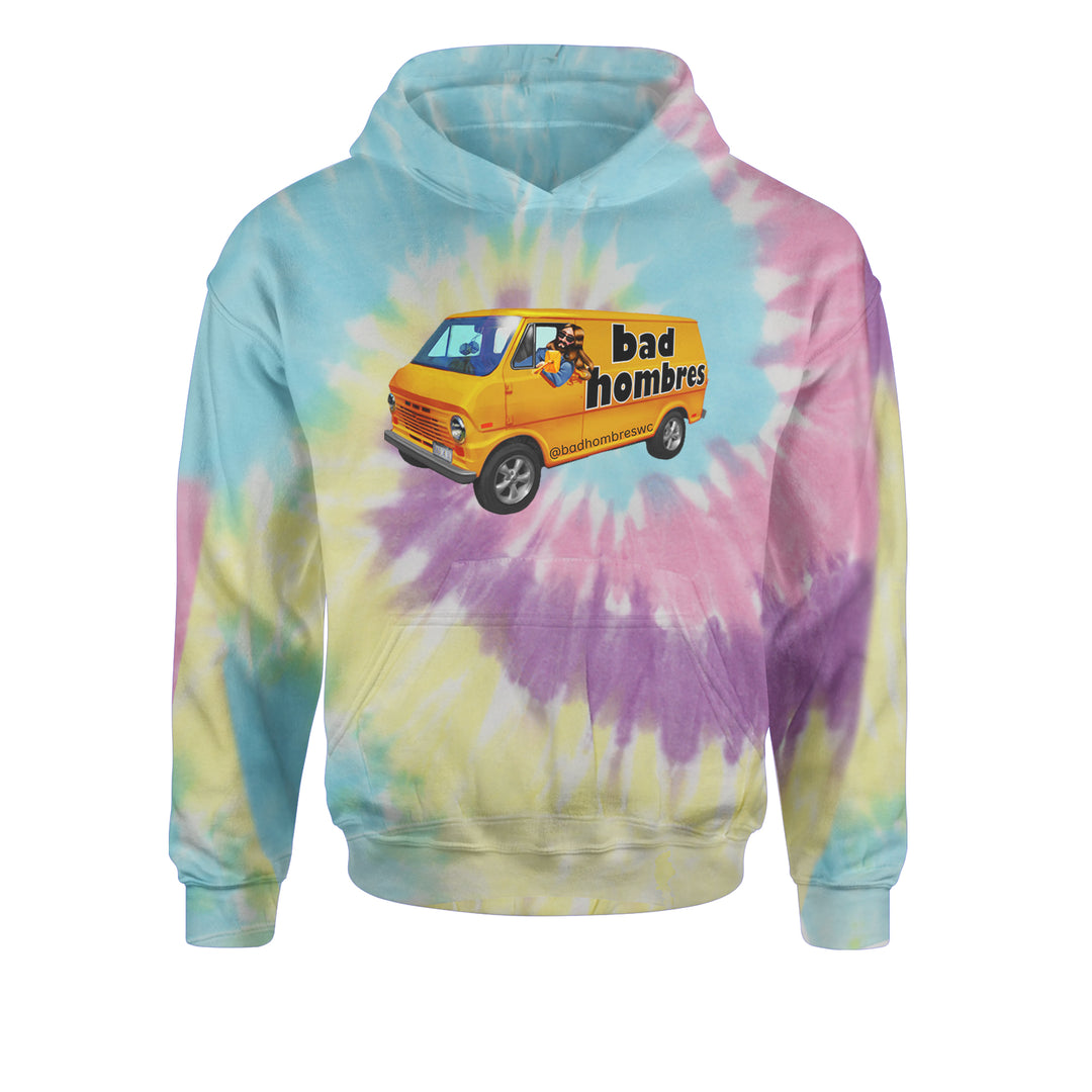 Bad Hombres Van West Chester Band Youth-Sized Hoodie Tie-Dye Jelly Bean