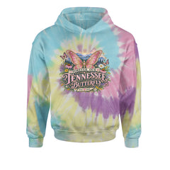 Forever Our Tennessee Butterfly Dolly Youth-Sized Hoodie Tie-Dye Jelly Bean