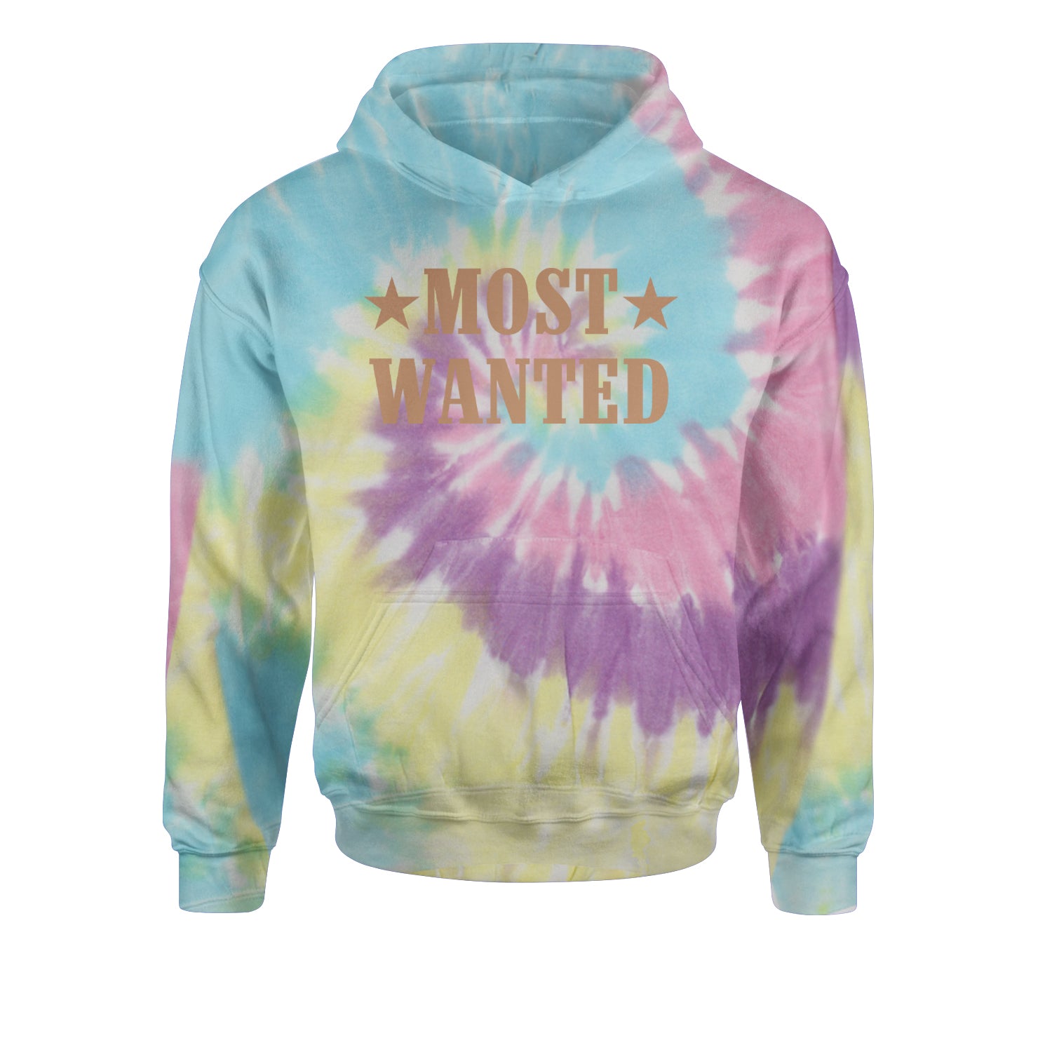 Most Wanted Cowboy Youth-Sized Hoodie Tie-Dye Jelly Bean