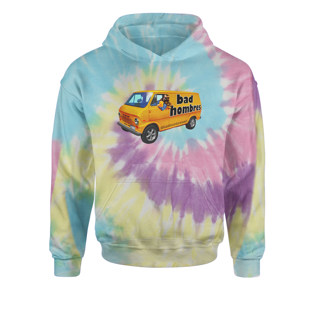 Bad Hombres Van West Chester Band Youth-Sized Hoodie Tie-Dye Jelly Bean