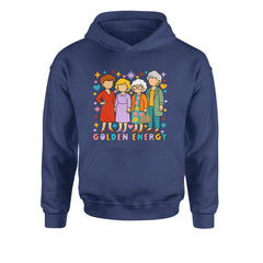 Golden Forever Golden Girls Youth-Sized Hoodie Navy Blue