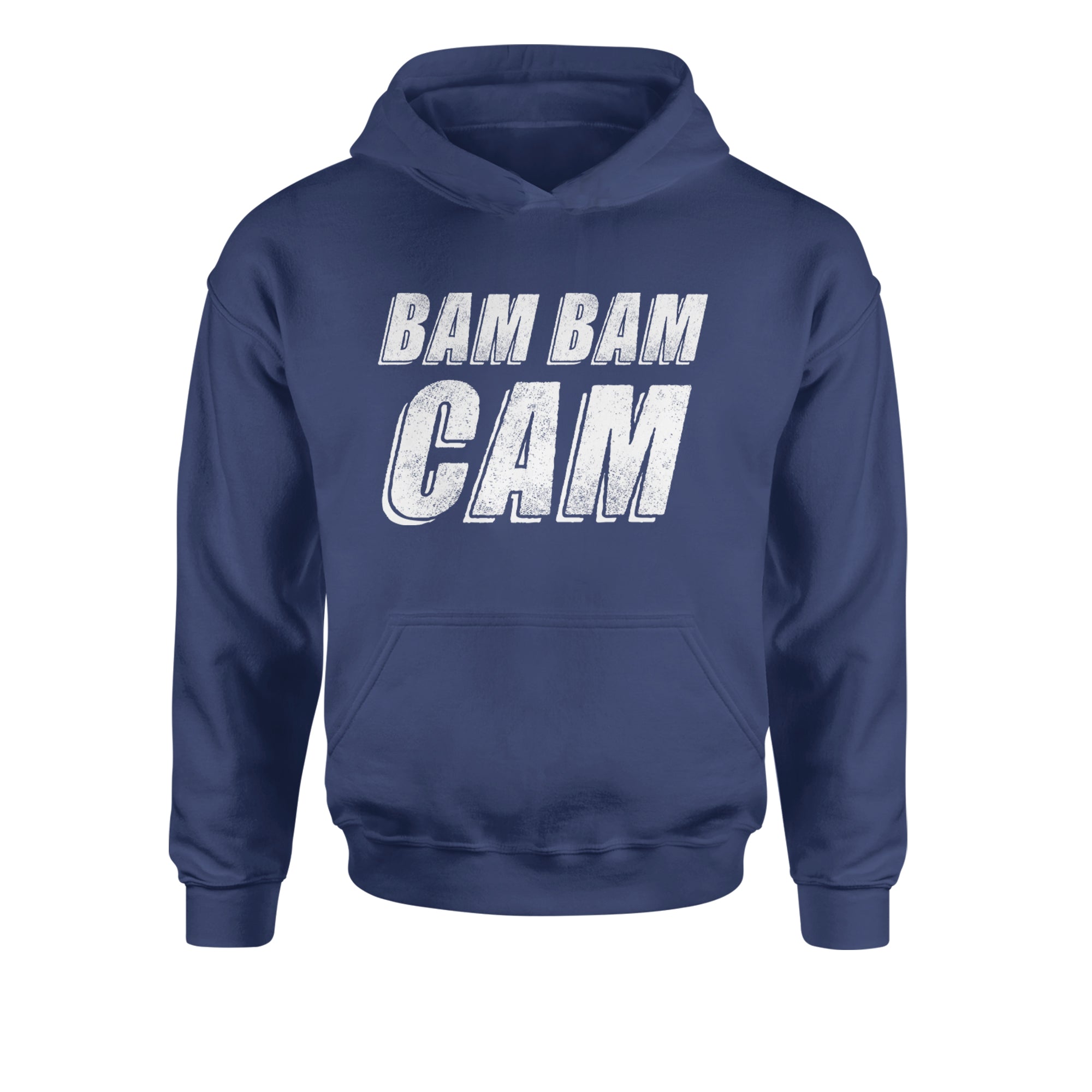 Bam Bam Cam Youth-Sized Hoodie Navy Blue
