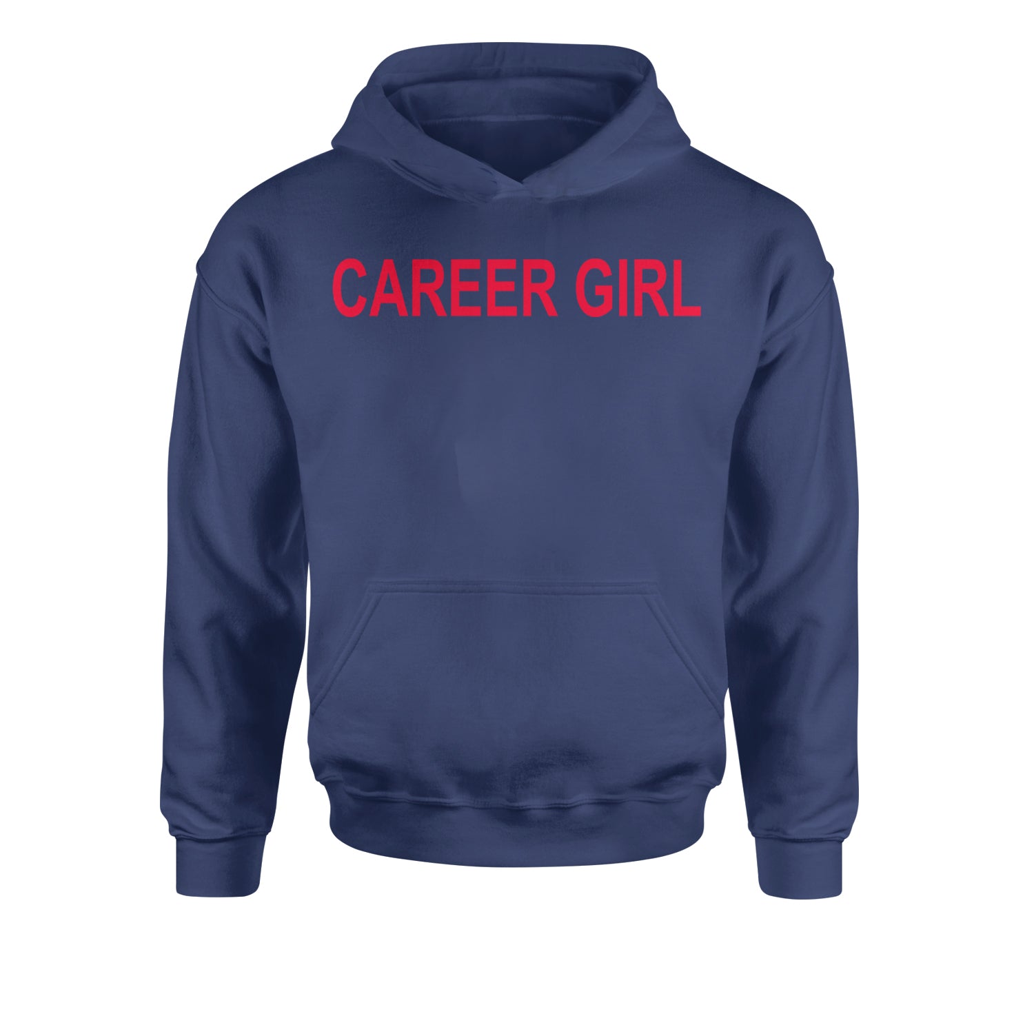 Career Girl Trendsetter Statement Youth-Sized Hoodie Navy Blue