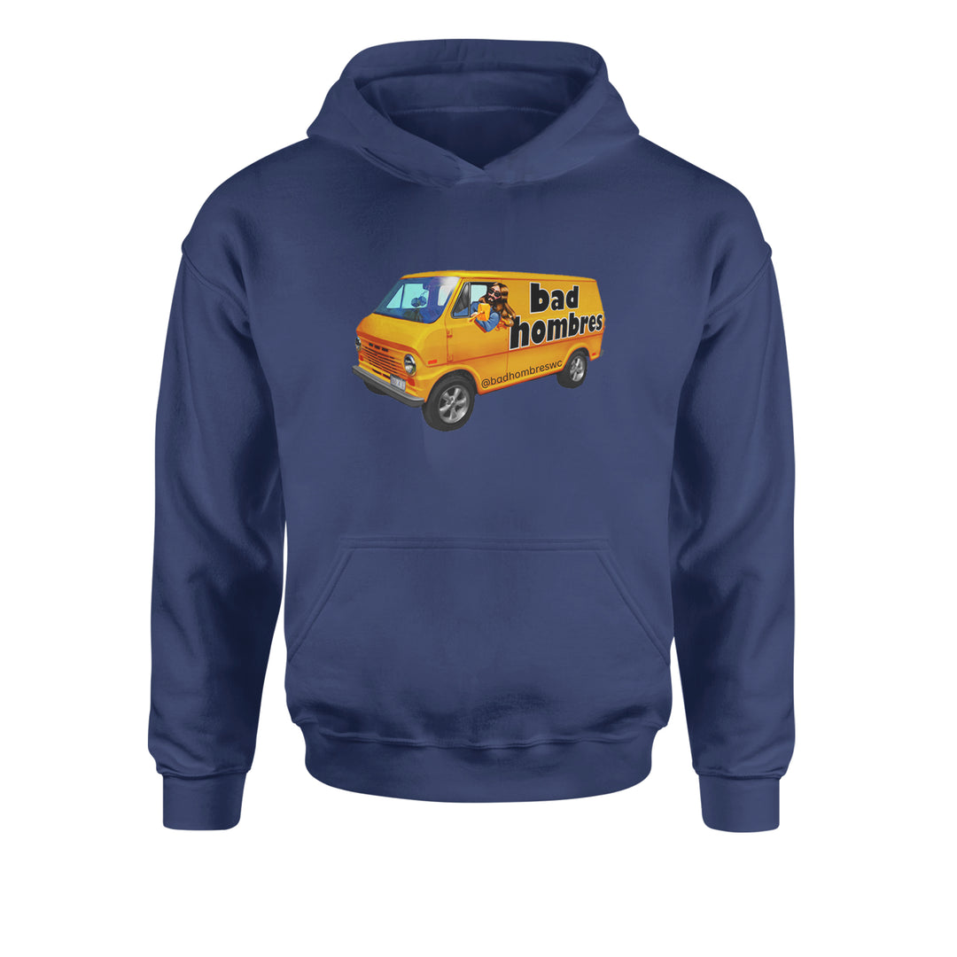 Bad Hombres Van West Chester Band Youth-Sized Hoodie Navy Blue