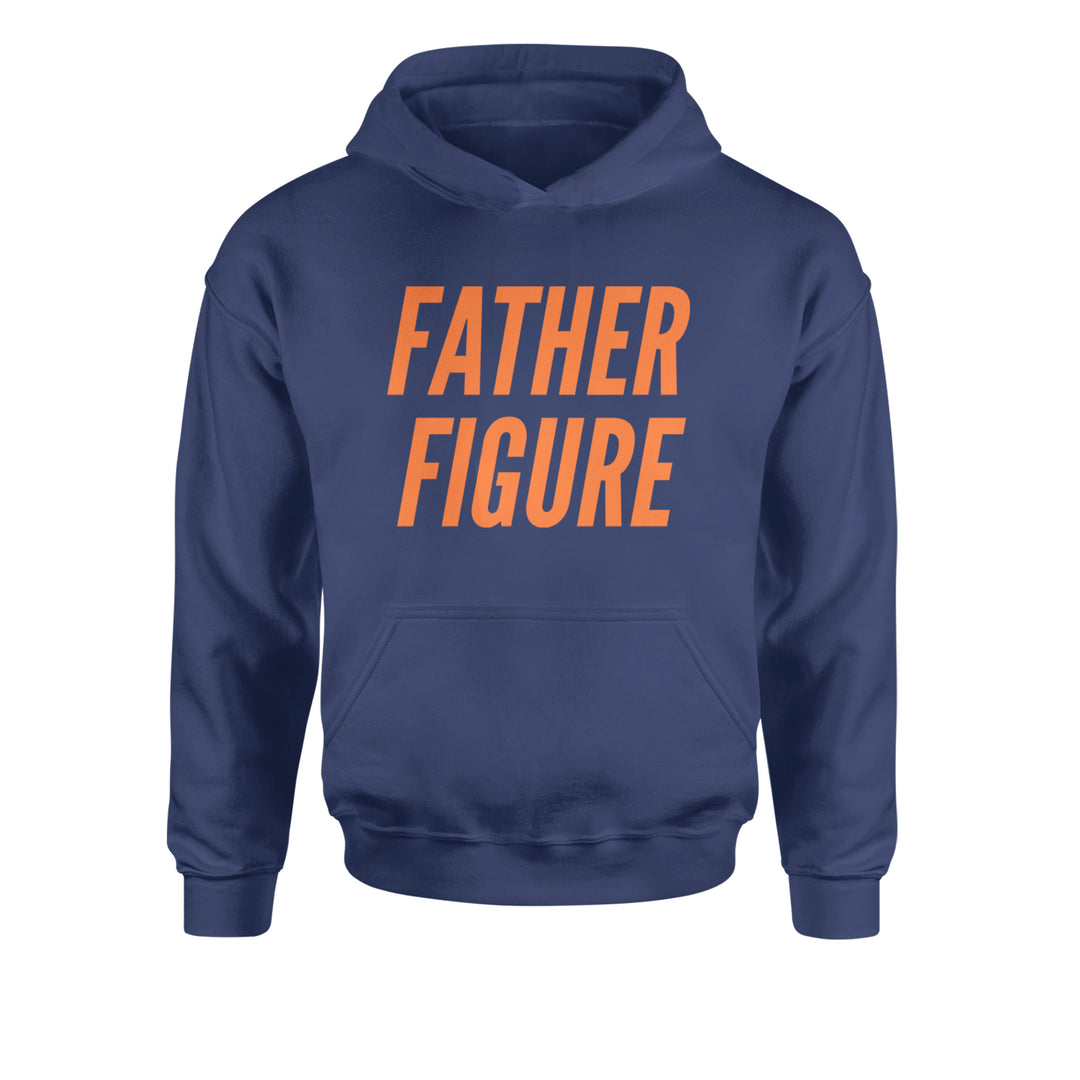 Father Figure Youth-Sized Hoodie Navy Blue
