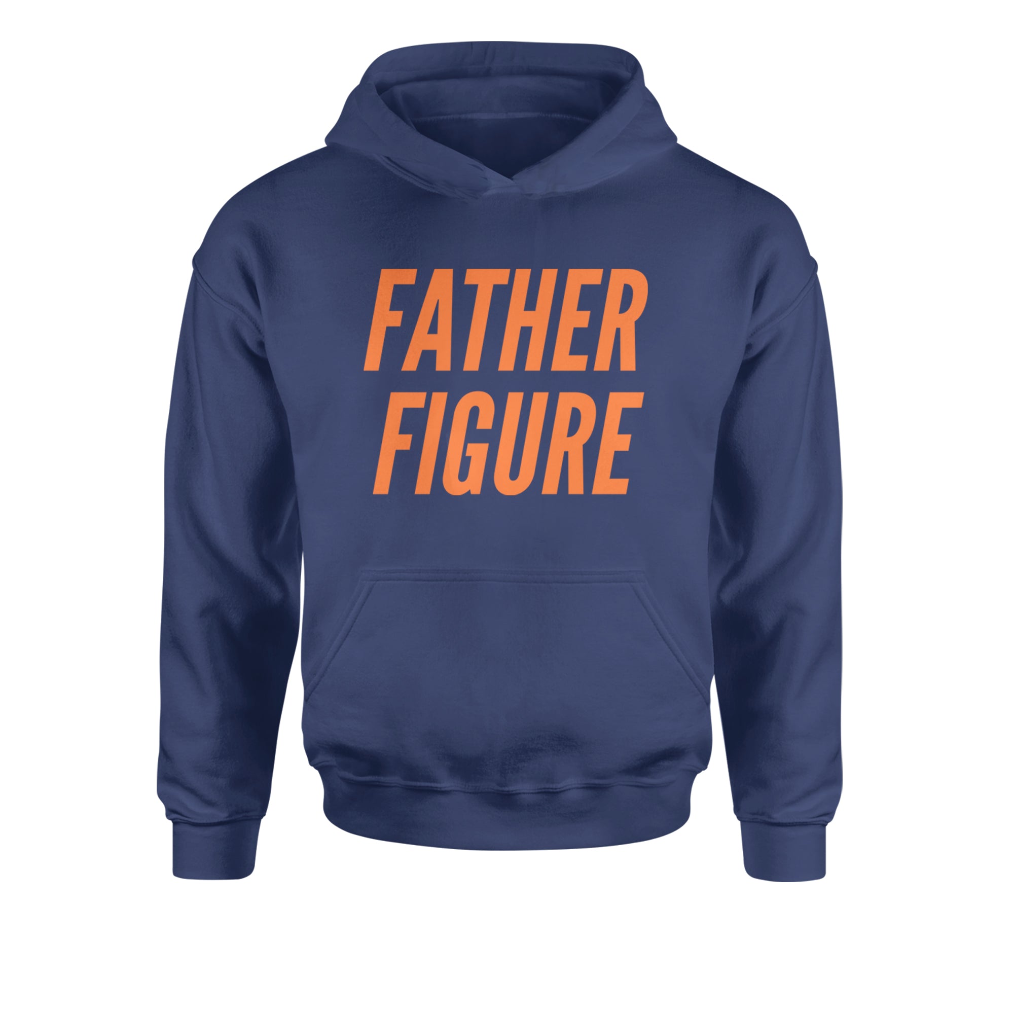 Father Figure Youth-Sized Hoodie Navy Blue