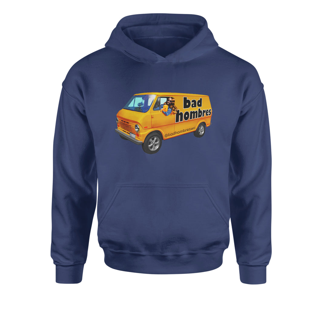 Bad Hombres Van West Chester Band Youth-Sized Hoodie Navy Blue