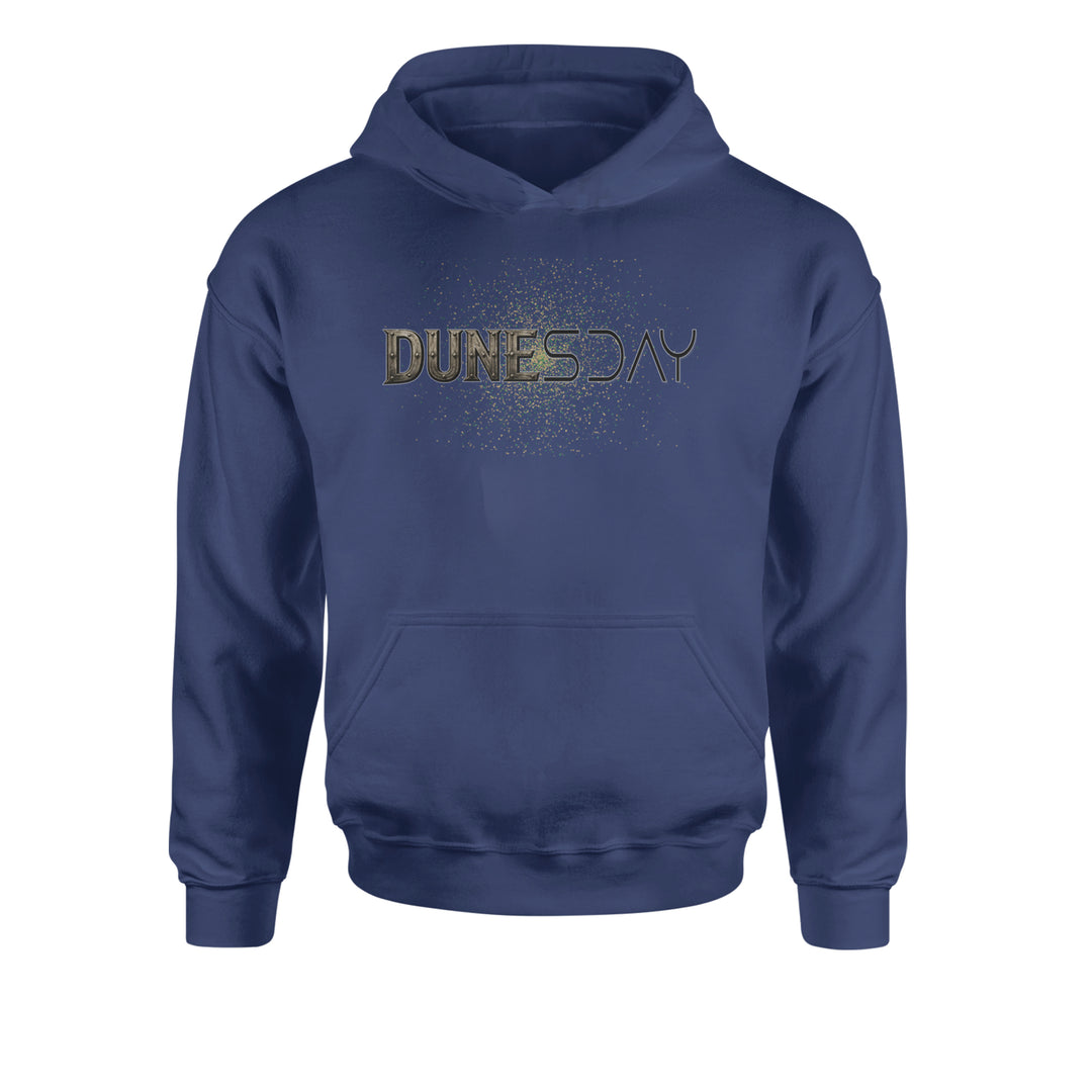 DunesDay Desert Apocolypse Youth-Sized Hoodie Navy Blue