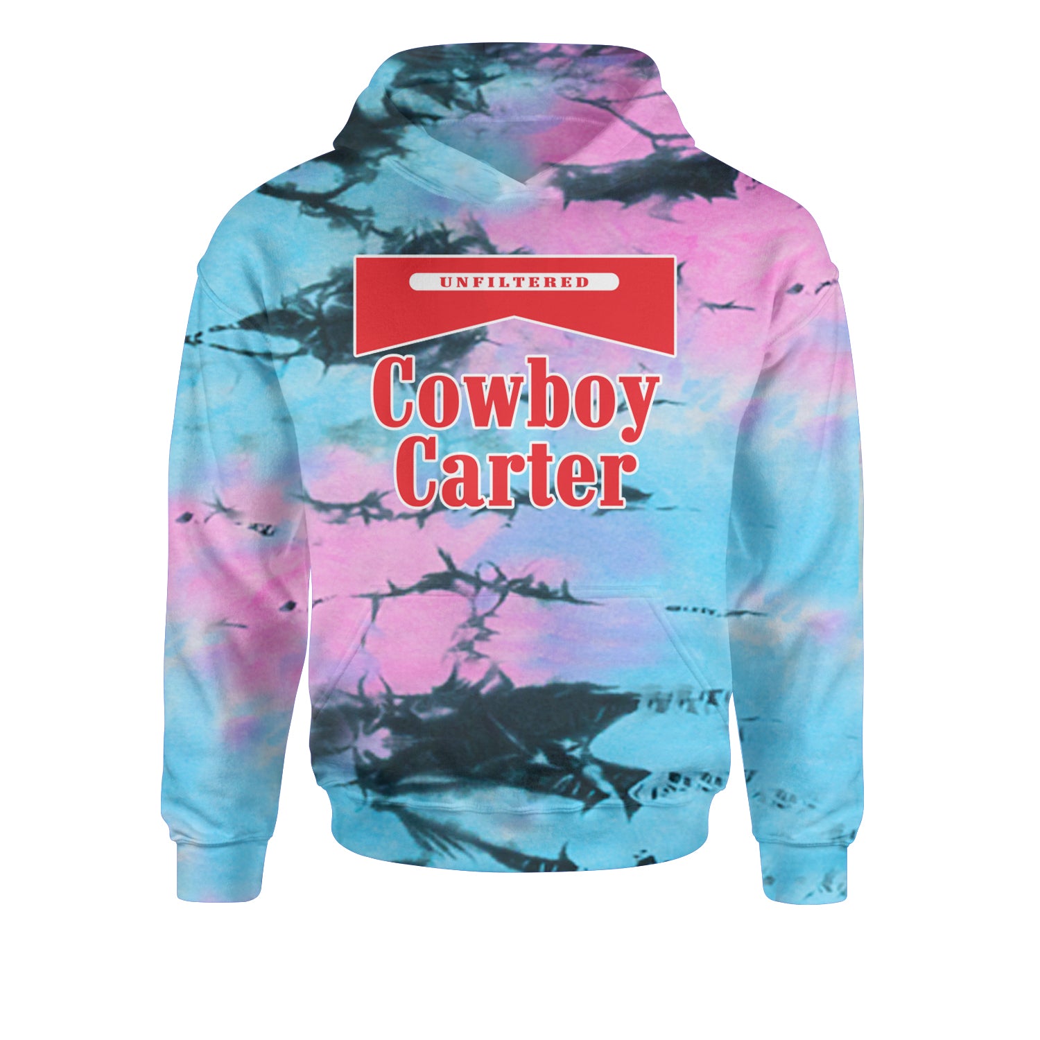 Cowboy Karter Country Act Two Youth-Sized Hoodie Tie-Dye Pacific