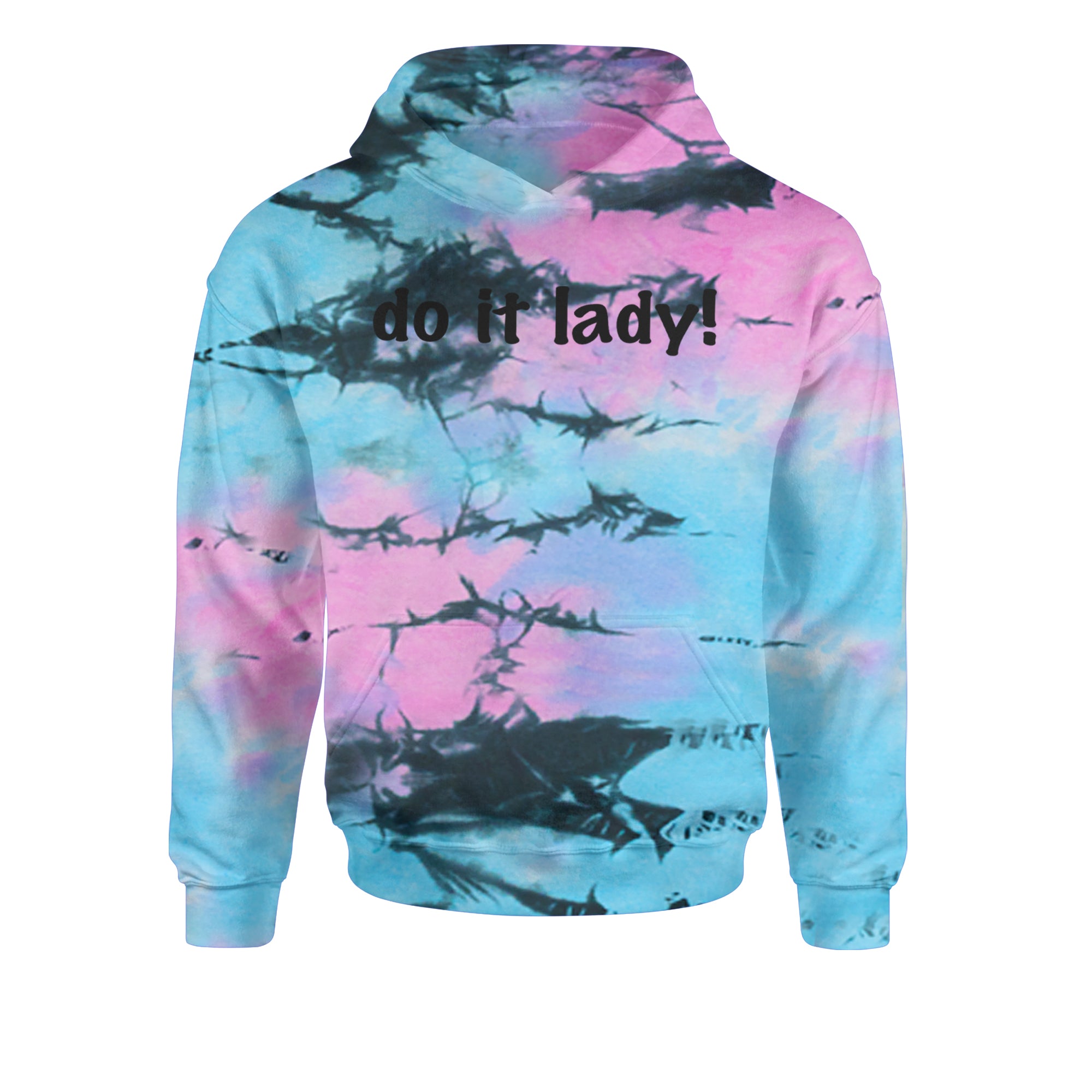 Do It Lady Viral Meme Youth-Sized Hoodie Tie-Dye Pacific