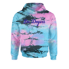 Los Doyers LA Baseball Youth-Sized Hoodie Tie-Dye Pacific