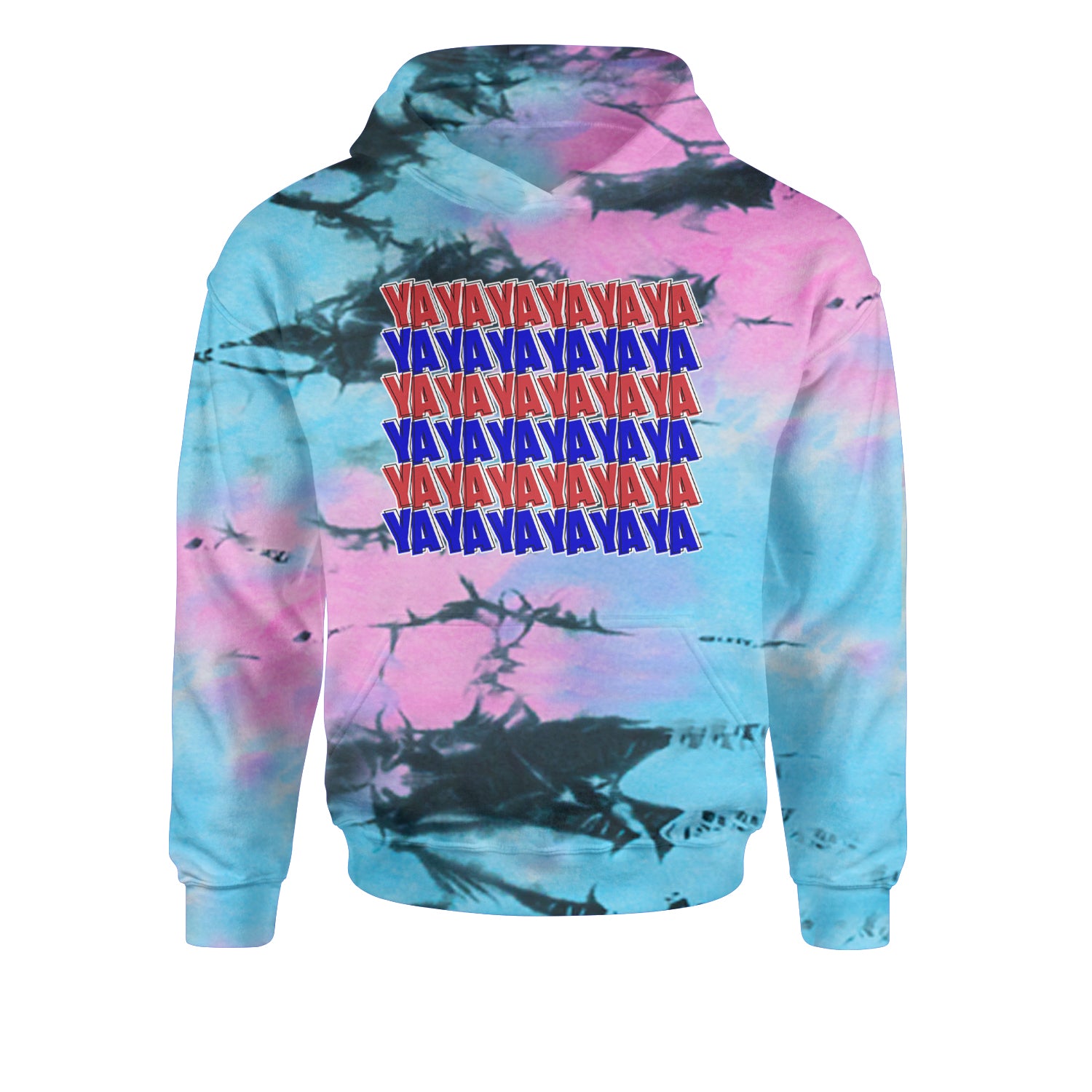 YaYaYa YaYa Cowboy Youth-Sized Hoodie Tie-Dye Pacific