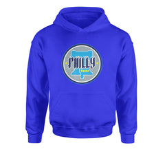 Philly Pride Liberty Bell Youth-Sized Hoodie Royal Blue