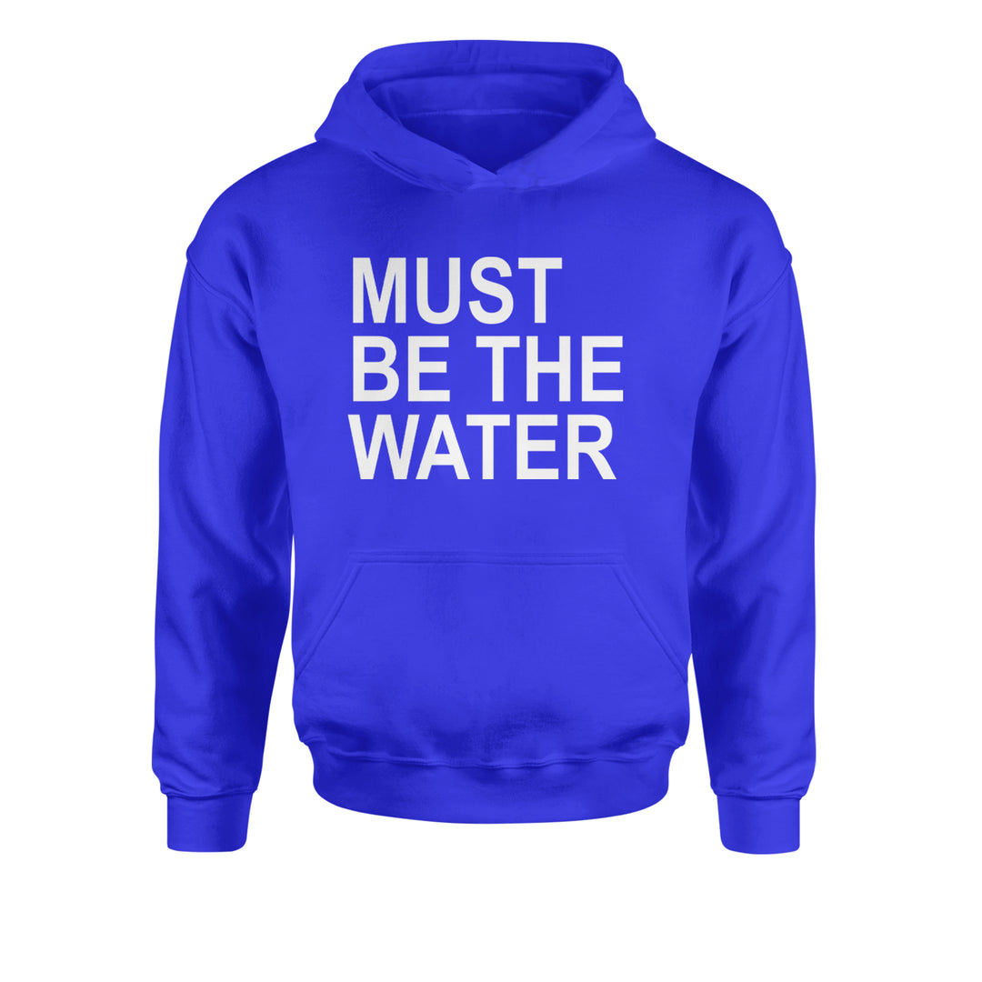 Must Be The Water Funny Racing Meme Youth-Sized Hoodie Royal Blue