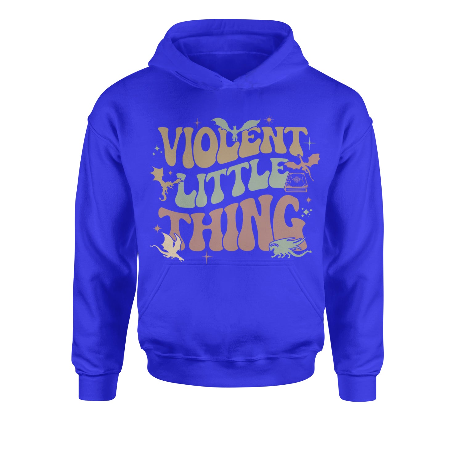 Violent Little Thing Dragon Youth-Sized Hoodie Royal Blue