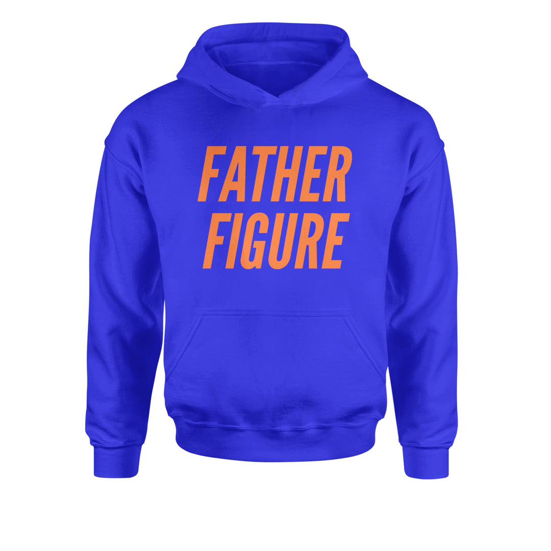 Father Figure Youth-Sized Hoodie Royal Blue