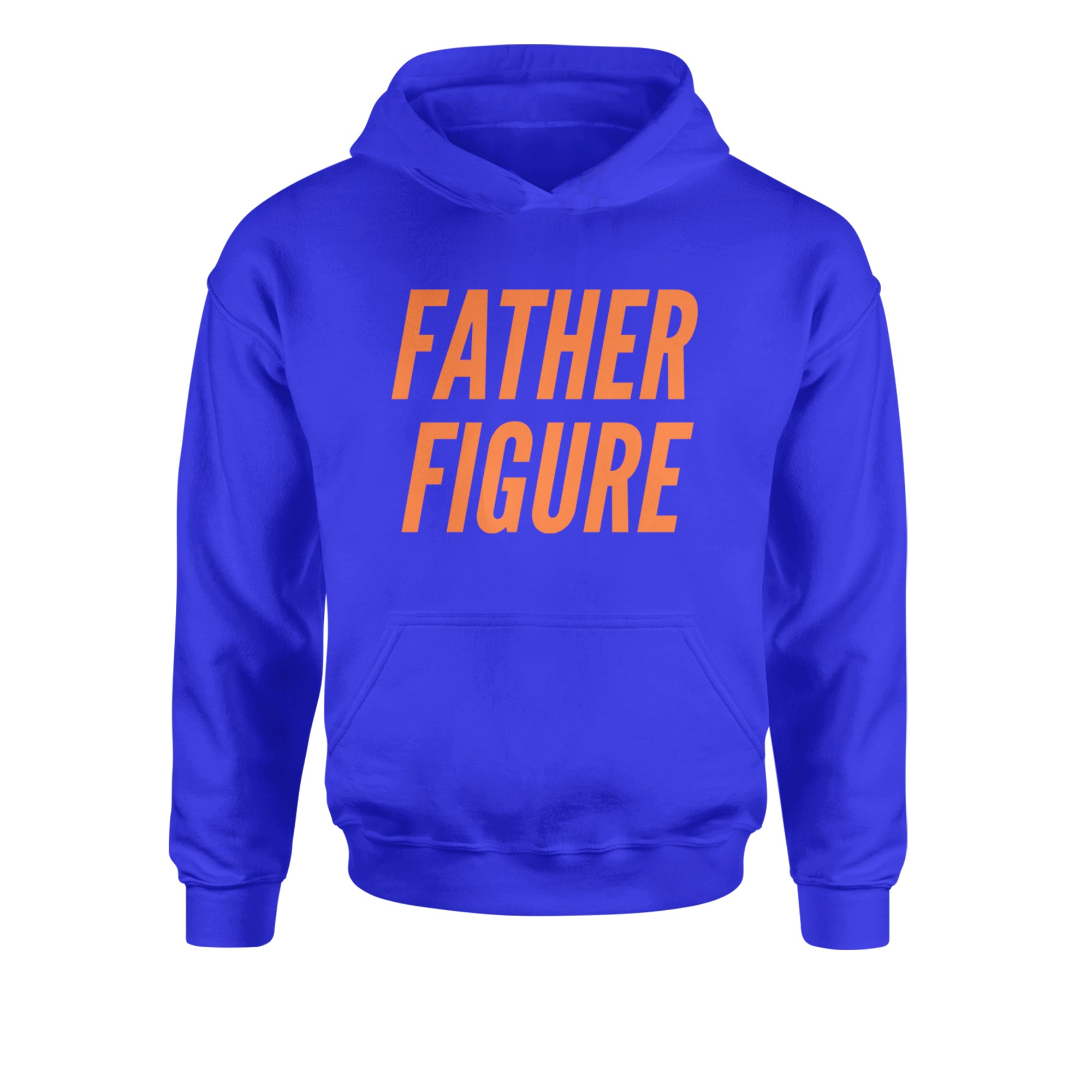 Father Figure Youth-Sized Hoodie Royal Blue