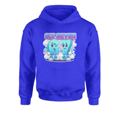 67 Six Seven Meme Kawaii Cloud Youth-Sized Hoodie Royal Blue