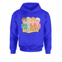 Stay Golden Girls Retro Youth-Sized Hoodie Royal Blue