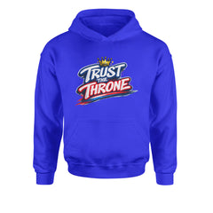 Trust The Throne Crown Philly Hoops Youth-Sized Hoodie Royal Blue