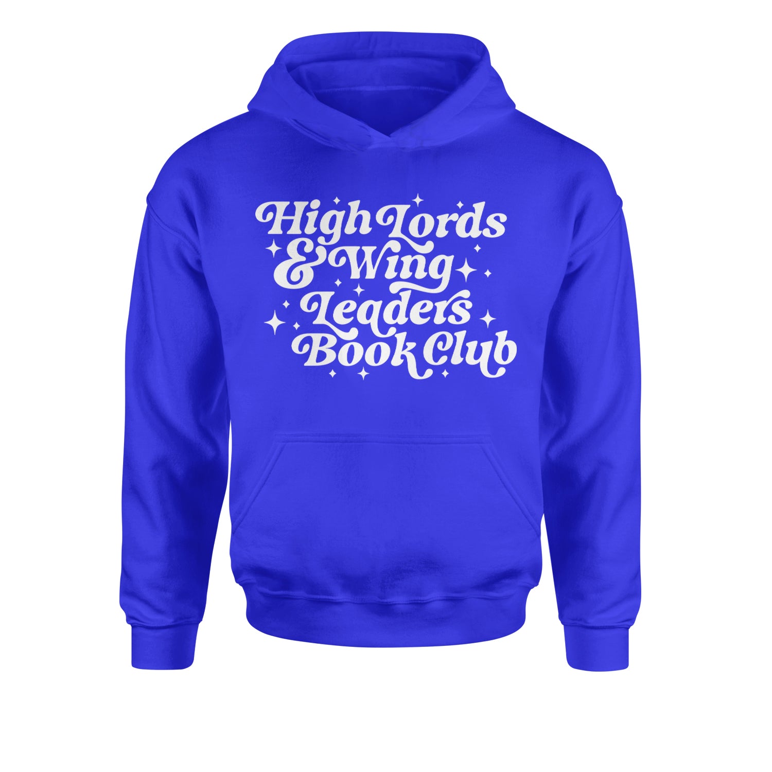 High Lords and Wingleaders Club Romantasy Youth-Sized Hoodie Royal Blue