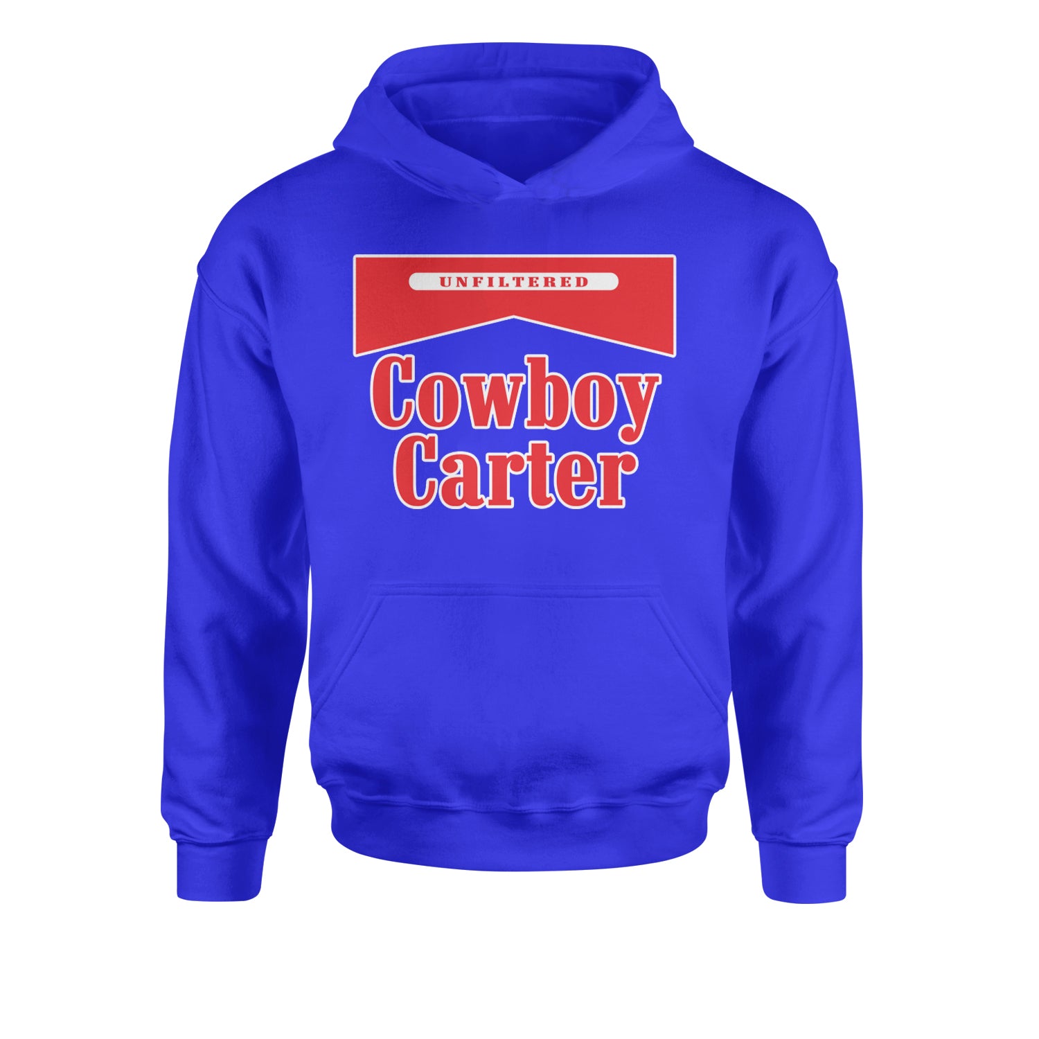 Cowboy Karter Country Act Two Youth-Sized Hoodie Royal Blue