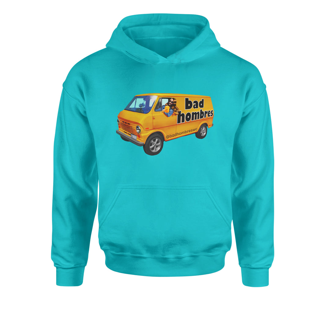 Bad Hombres Van West Chester Band Youth-Sized Hoodie Teal