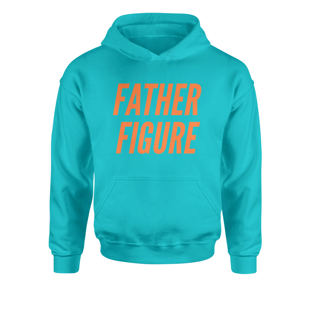 Father Figure Youth-Sized Hoodie Teal