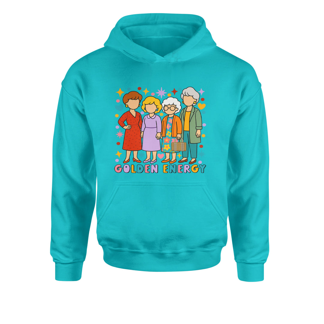 Golden Forever Golden Girls Youth-Sized Hoodie Teal