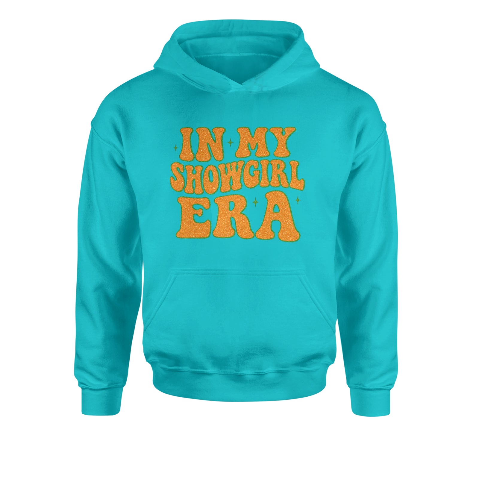 In My Showgirl Era Retro Youth-Sized Hoodie Teal