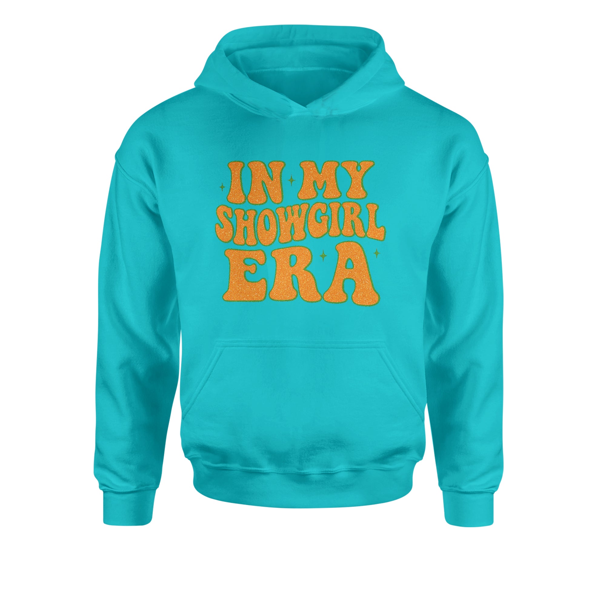 In My Showgirl Era Retro Youth-Sized Hoodie Teal