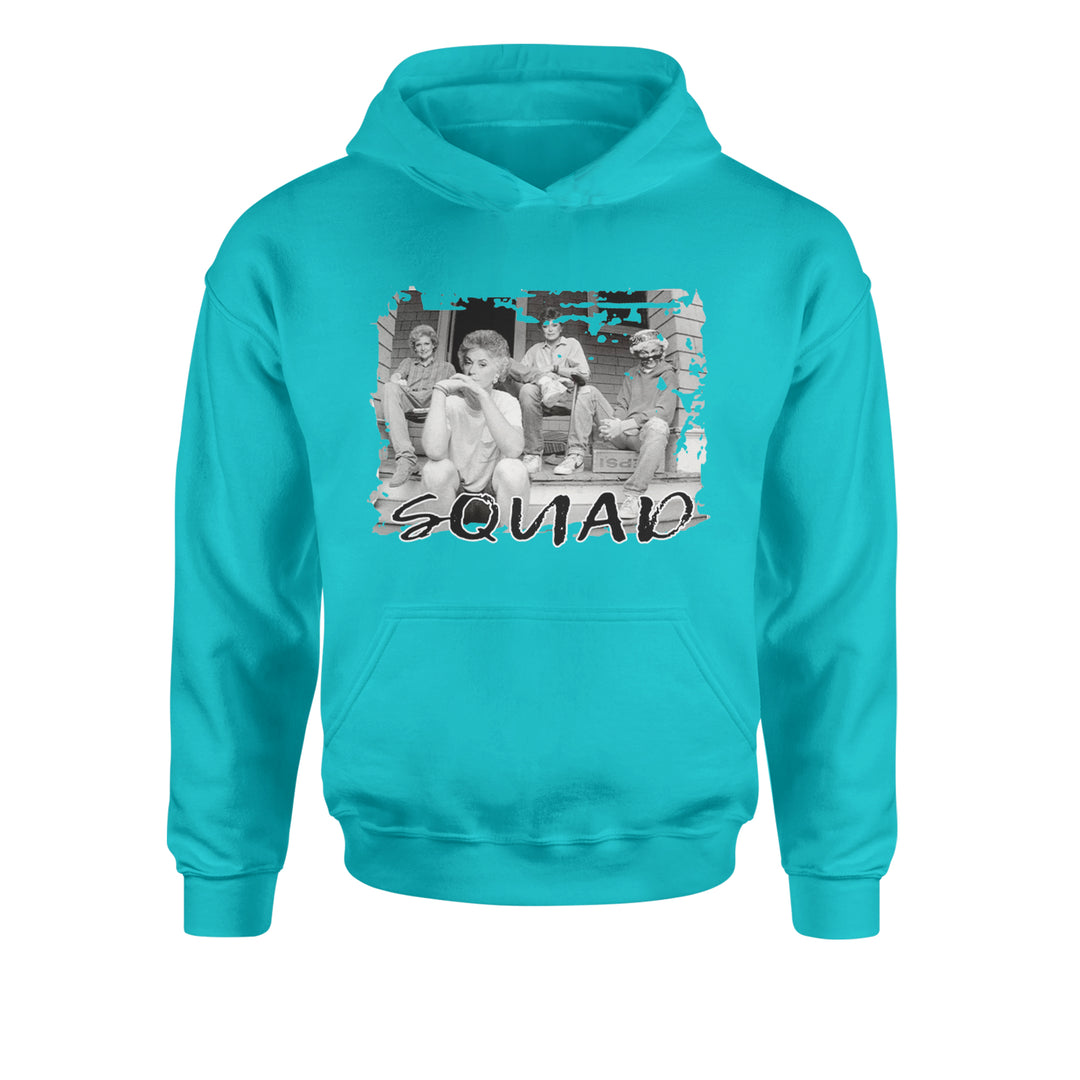 Squad Golden Girls Youth-Sized Hoodie Teal